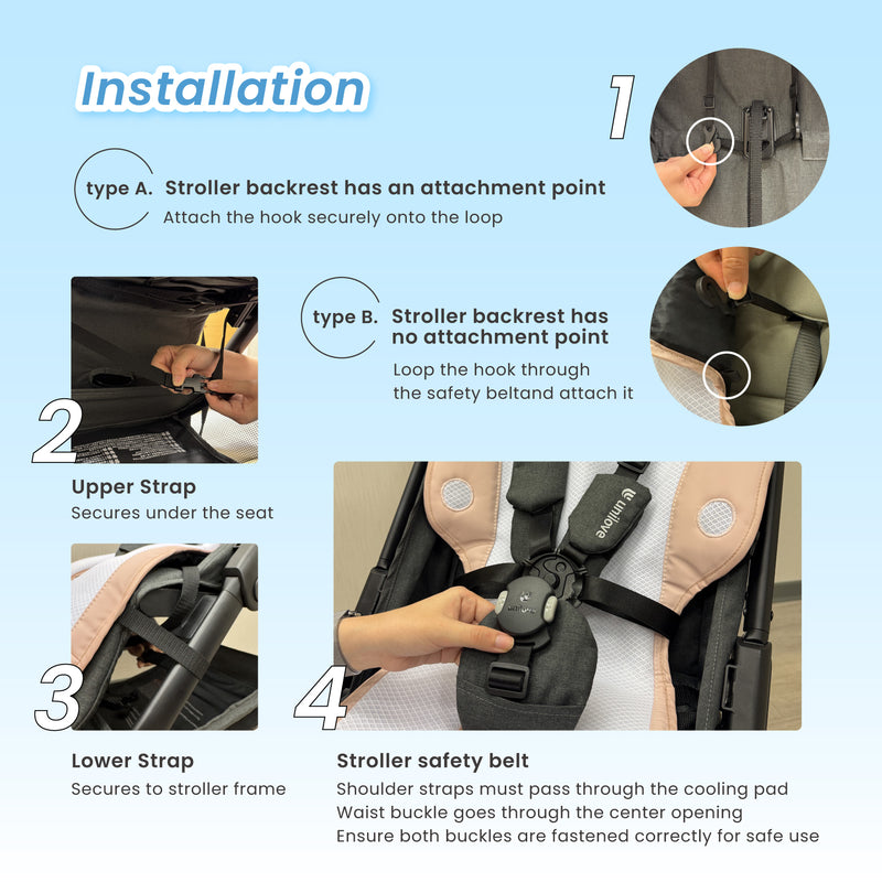 how to install Cova AI to stroller